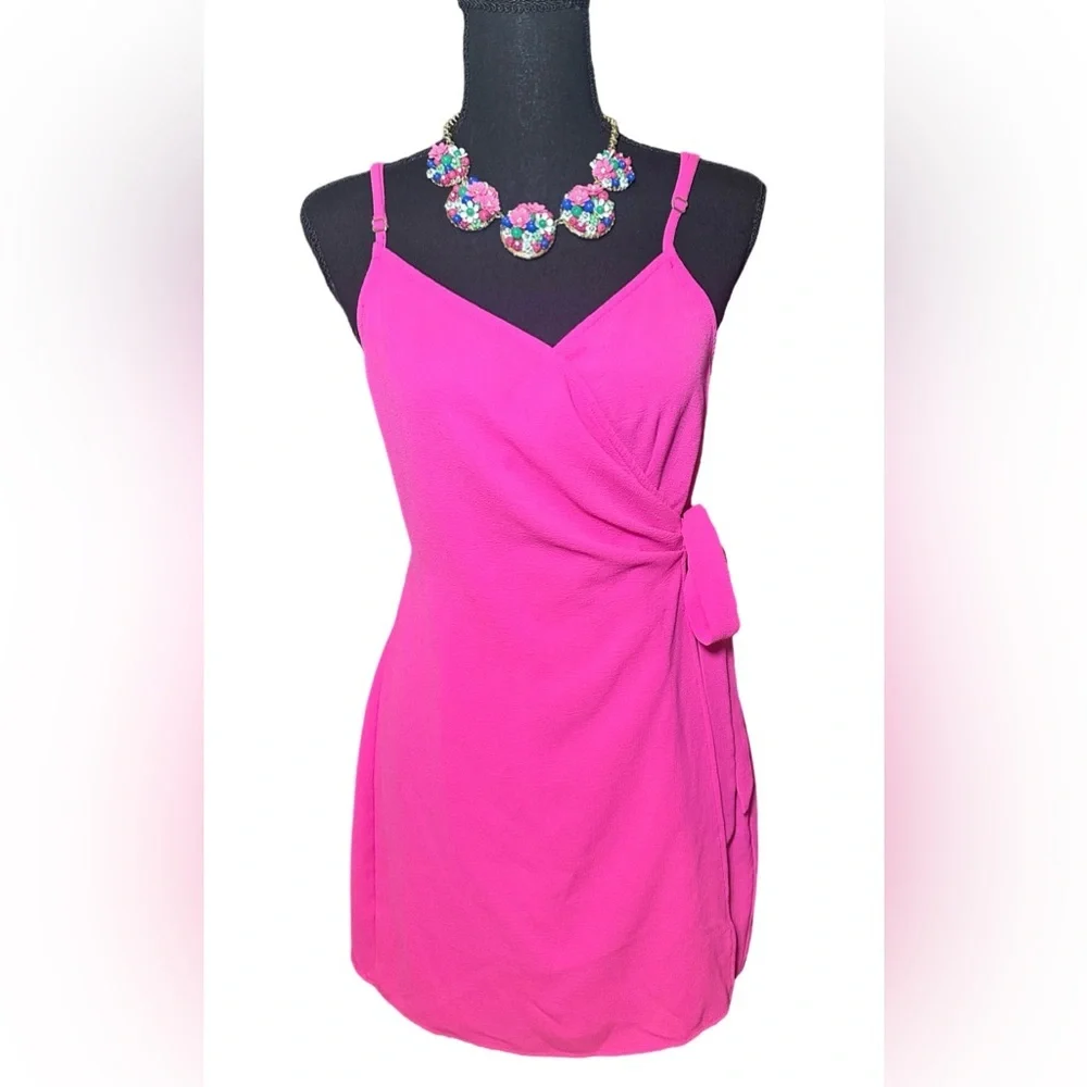 Show me your MUMU faux wrap dress size M - Picture 1 of 5